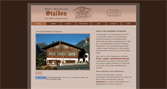 Desktop Screenshot of hotel-stalden.ch