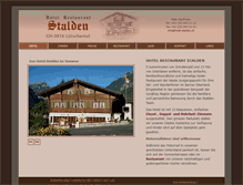 Tablet Screenshot of hotel-stalden.ch